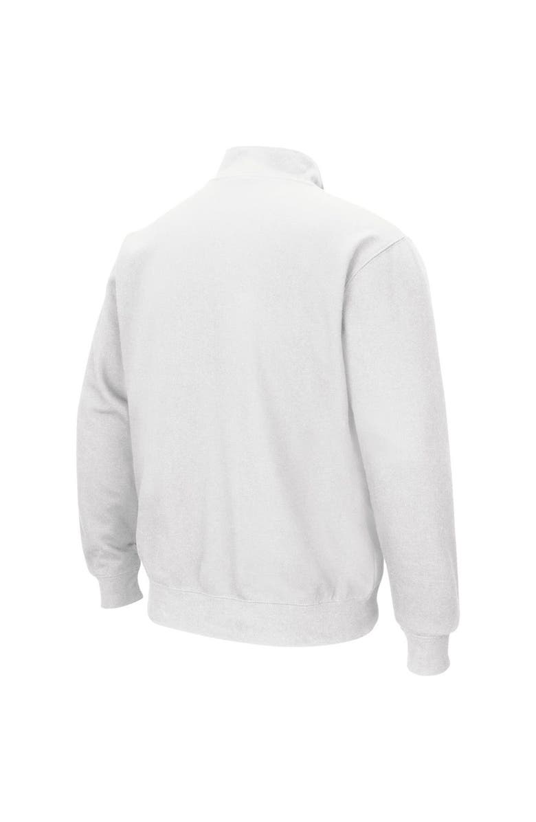 COLOSSEUM Men's Colosseum White Mississippi State Bulldogs Tortugas Logo Quarter-Zip Jacket, Alternate, color, 