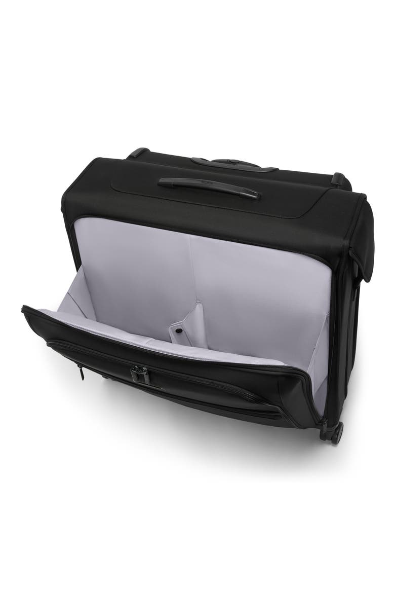 Alpha Large Checked Garment Bag, Alternate, color, BLACK