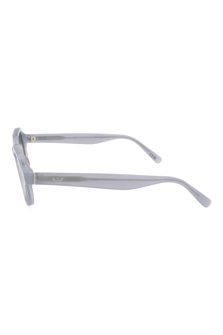 49mm Round Sunglasses, Main, color, BLUE/ BLUE