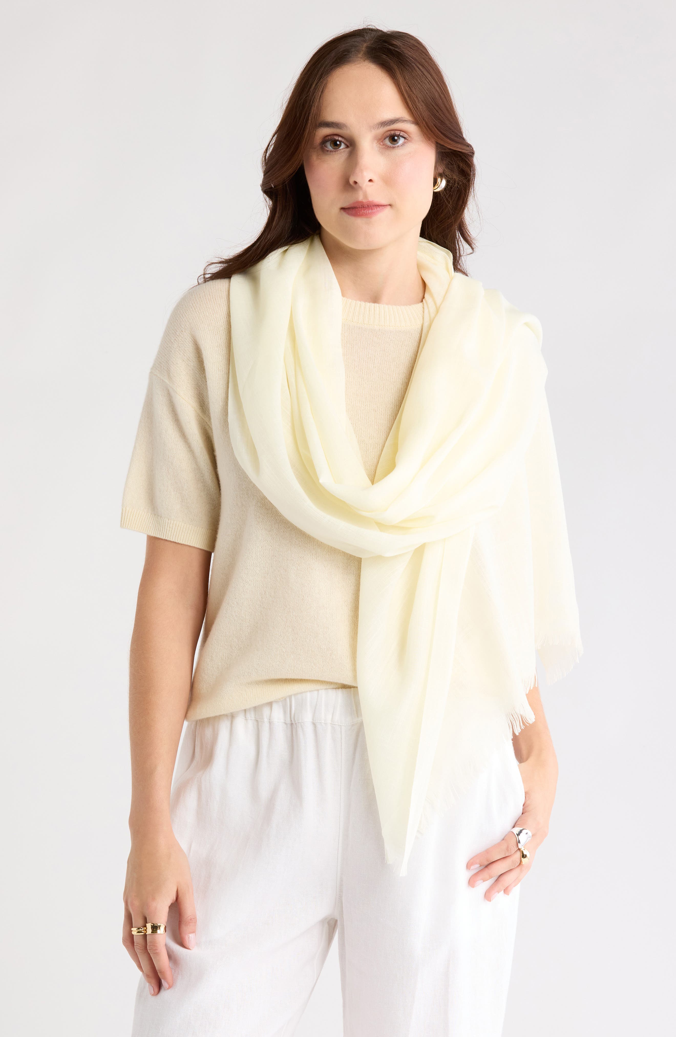 NORDSTROM RACK Eyelash Wrap Scarf