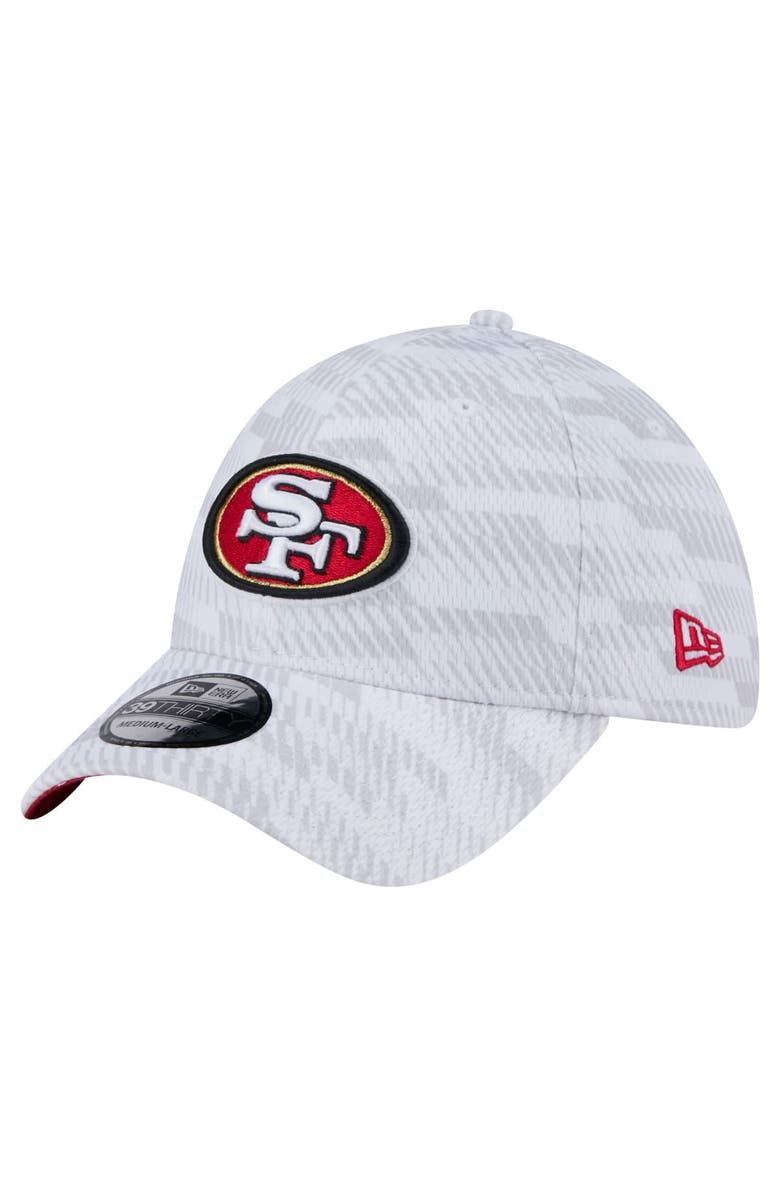 New Era Men's New Era White San Francisco 49ers Gameday Graded 39THIRTY Flex Hat, Main, color,