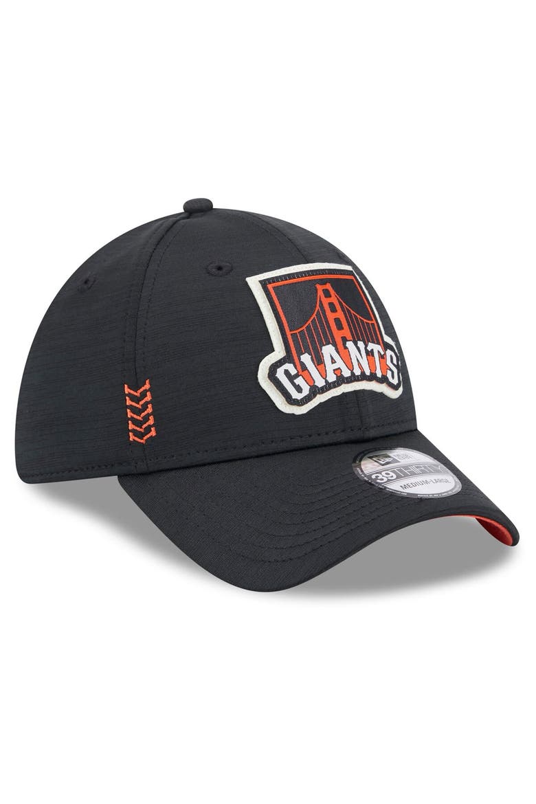 Men's New Era  Black San Francisco Giants 2024 Clubhouse 39THIRTY Flex Fit Hat, Alternate, color, Black