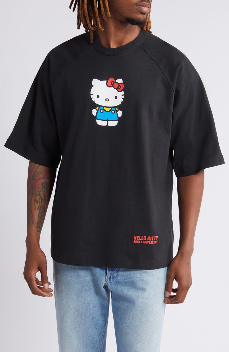 Champion x Sanrio Hello Kitty<sup>®</sup> 50th Anniversary Oversize Graphic T-Shirt, Main, color, 