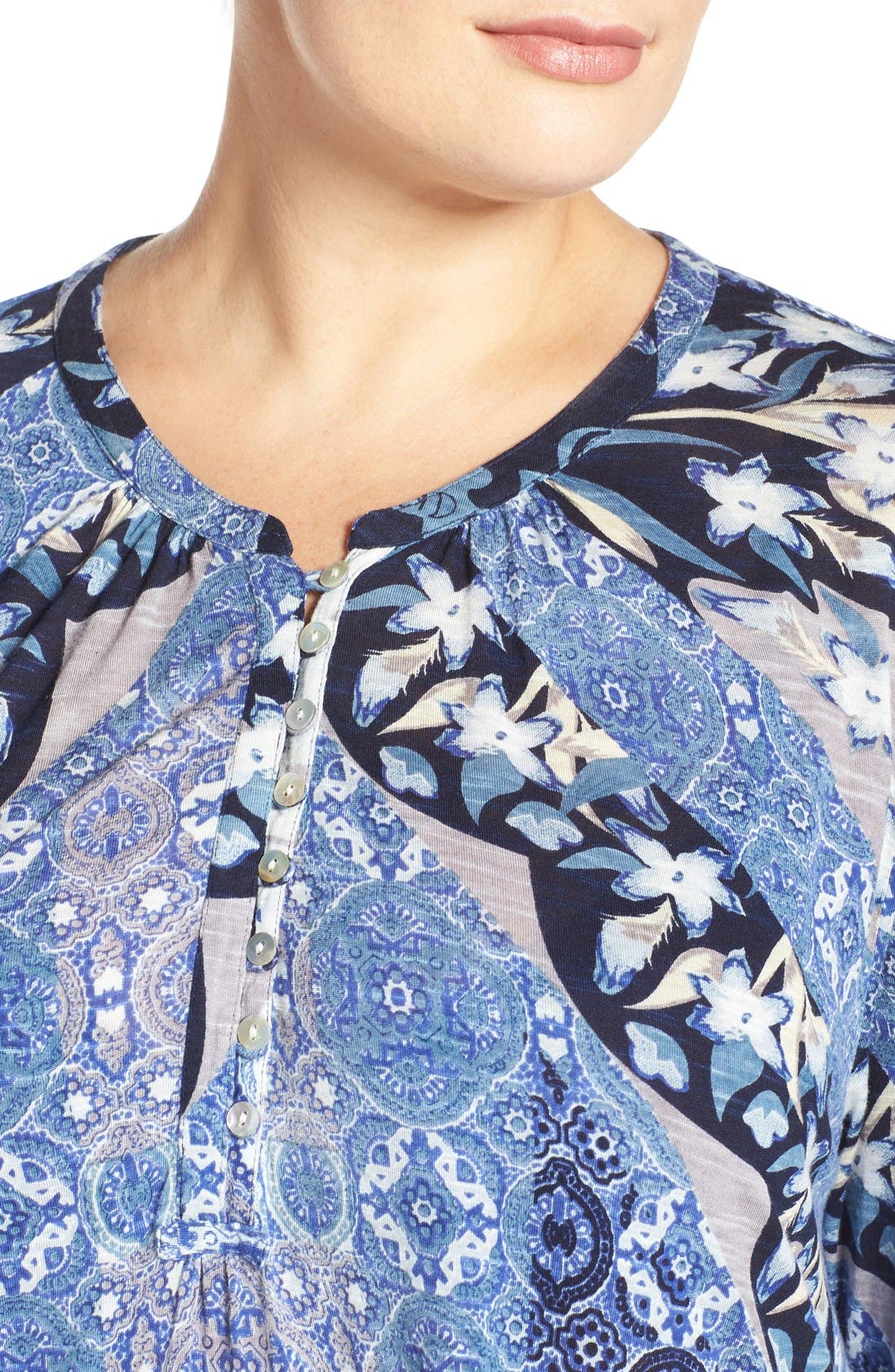 Lucky Brand 'Morrocan' Mix Print Top (Women) | Nordstrom