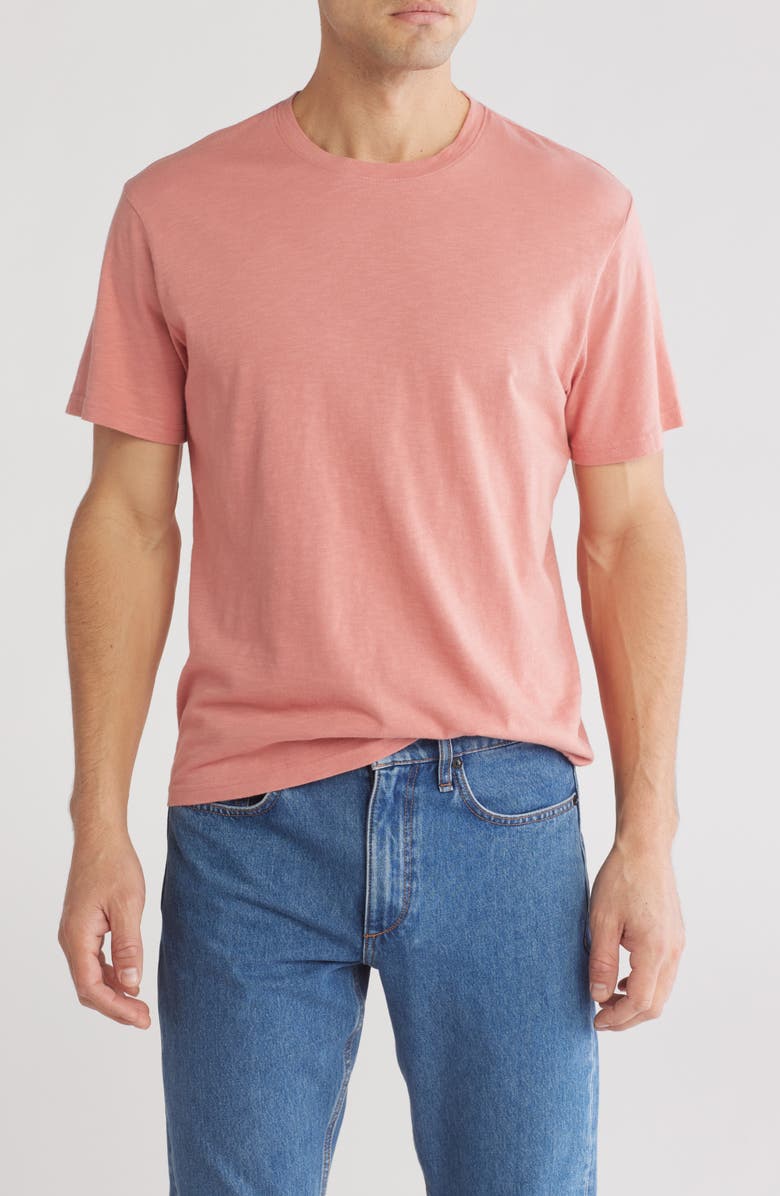 14th & Union Slub Cotton Crewneck T-Shirt, Main, color, Pink Desert