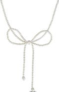 DELMAR 3.5-9.5mm Cultured Freshwater Pearl Bow Necklace