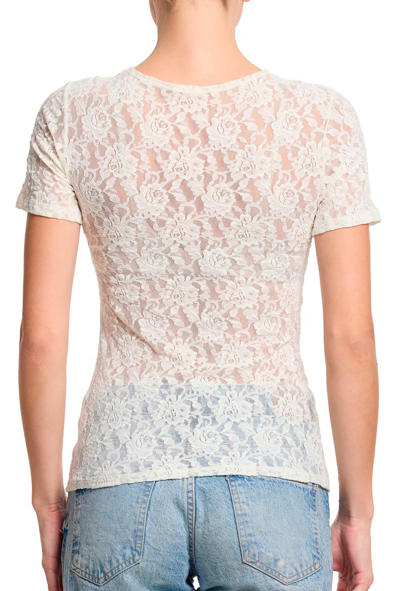 Signature Lace Long Sleeve Top, Alternate, color, MARSHMALLOW