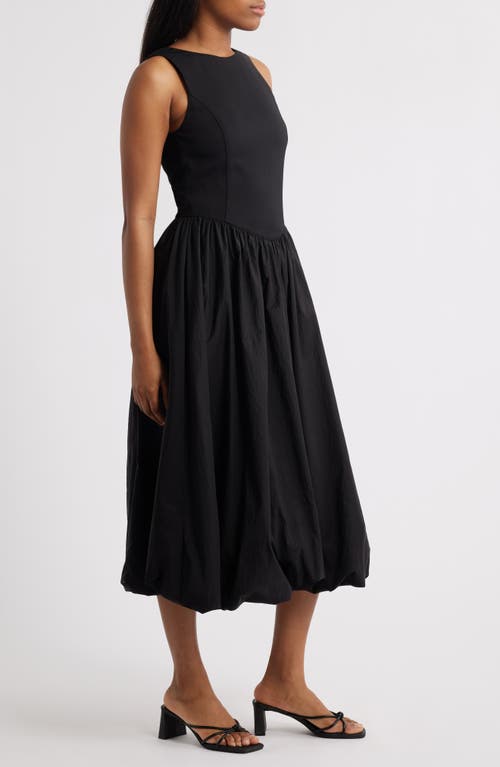 Wayf Shay Bubble Hem Cocktail Midi Dress