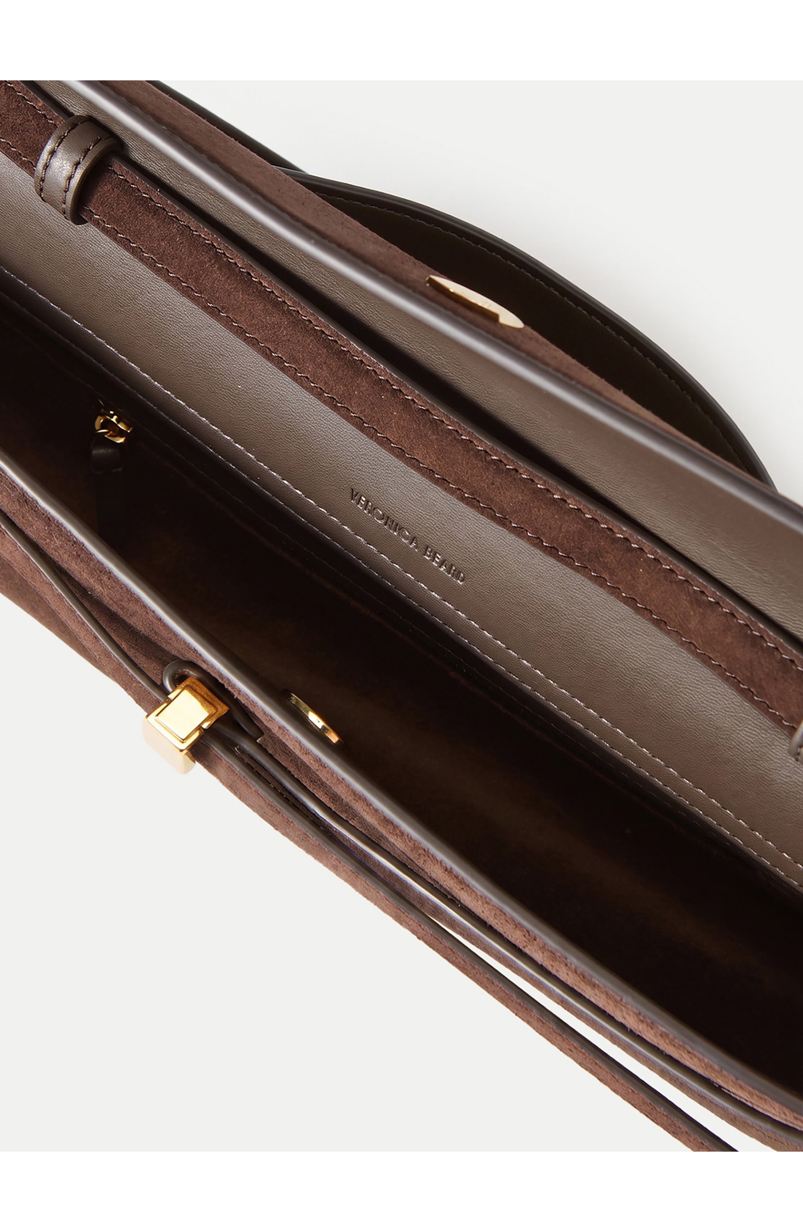 Dash Suede Clutch, Alternate, color, ESPRESSO