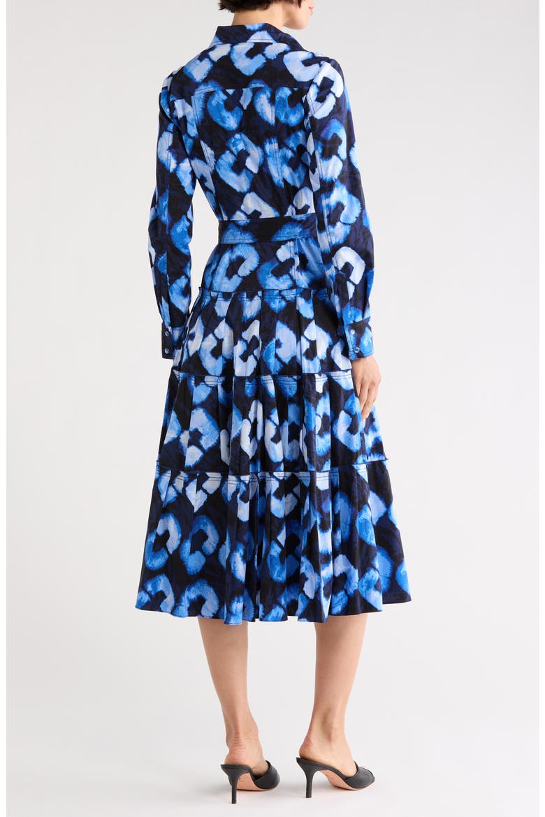 Regina Long Sleeve Shirtdress, Alternate, color, SHIBORI LINKS MEDIUM