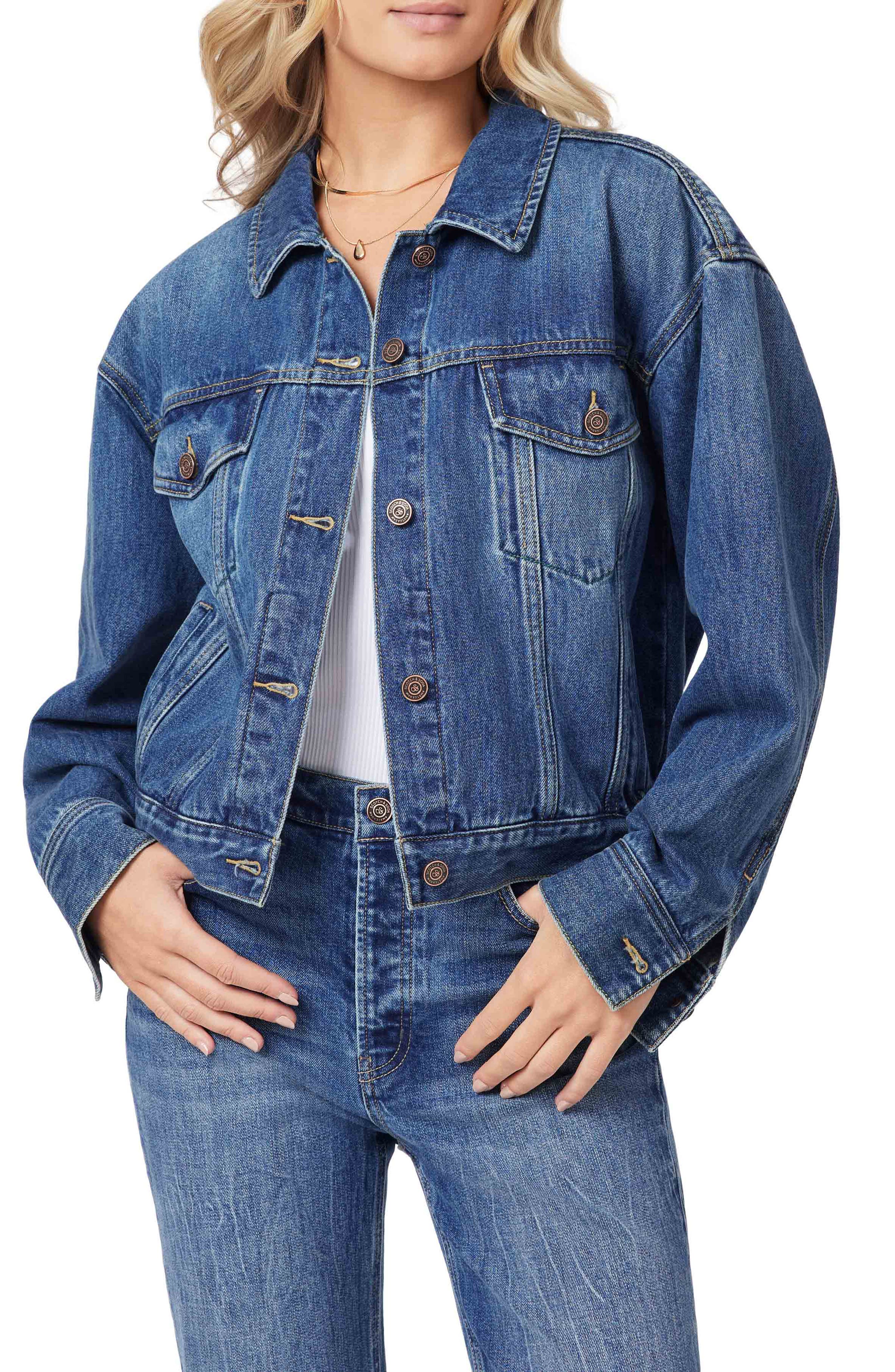 Scotch & Soda Oversized Crop Denim Jacket