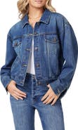 Scotch & Soda Oversized Crop Denim Jacket