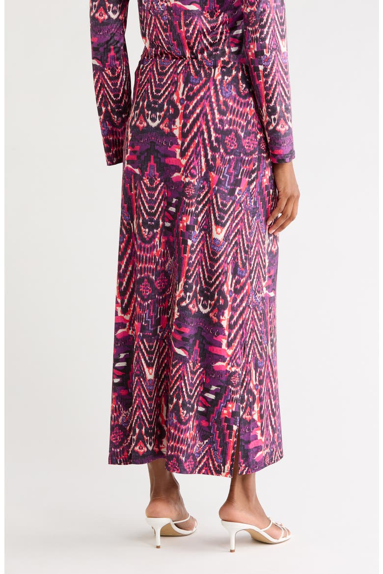 Lee Midi Jersey Skirt, Alternate, color, ABSTRACT PRINT