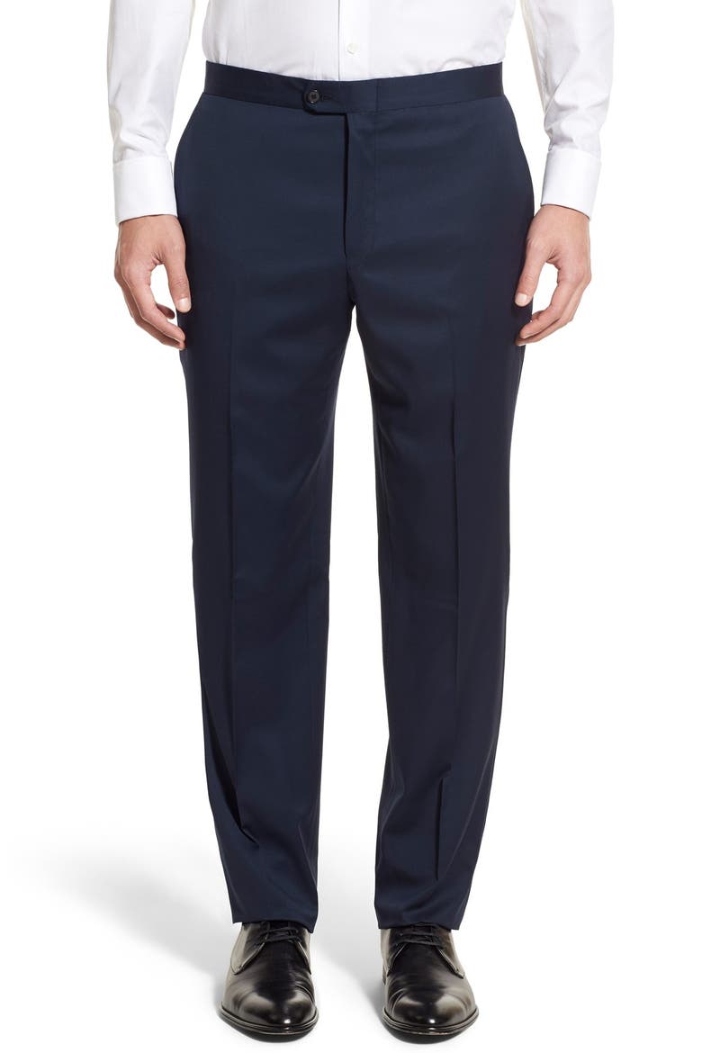 Classic B Fit Wool Tuxedo, Alternate, color, NAVY