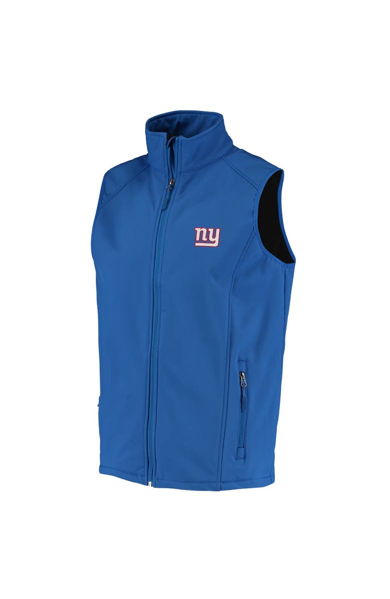DUNBROOKE Men's Dunbrooke Royal New York Giants Circle Archer Softshell Full-Zip Vest, Alternate, color,