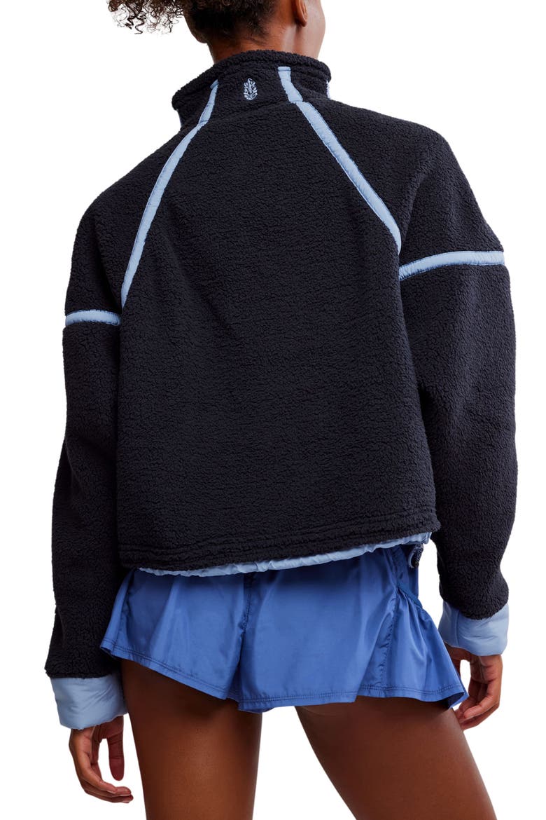 FP Movement Mountain High Fleece Half Zip Pullover, Alternate, color, BLACK/BLUE GREY COMB