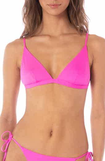 Poppy Pink Ivy Reversible Bikini Top