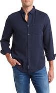 Original Penguin Waffle Weave Long Sleeve Button-Down Shirt