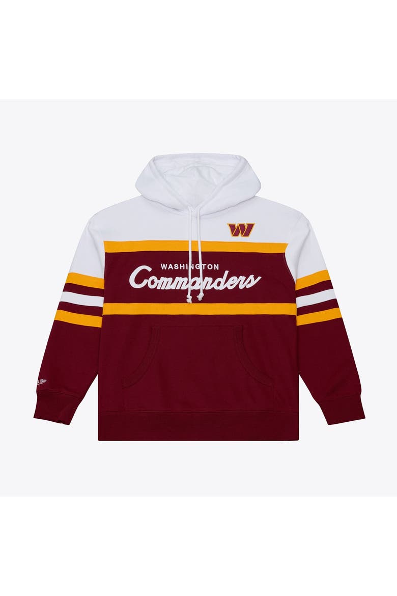 Men's Mitchell & Ness  Burgundy Washington Commanders Head Coach Hoodie, Main, color, Burgundy