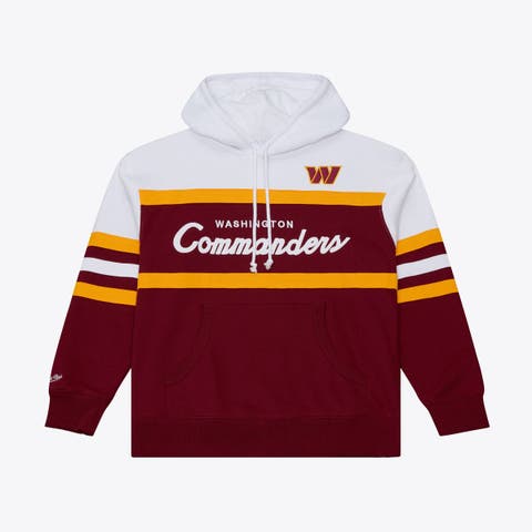 Men's Mitchell & Ness  Burgundy Washington Commanders Head Coach Hoodie