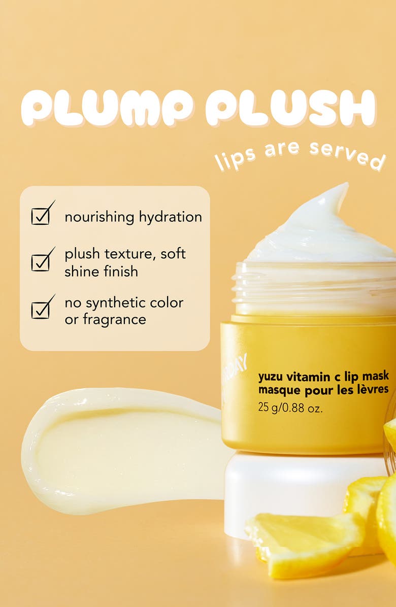 Saturday Skin Yuzu Vitamin C Lip Mask, Alternate, color, 