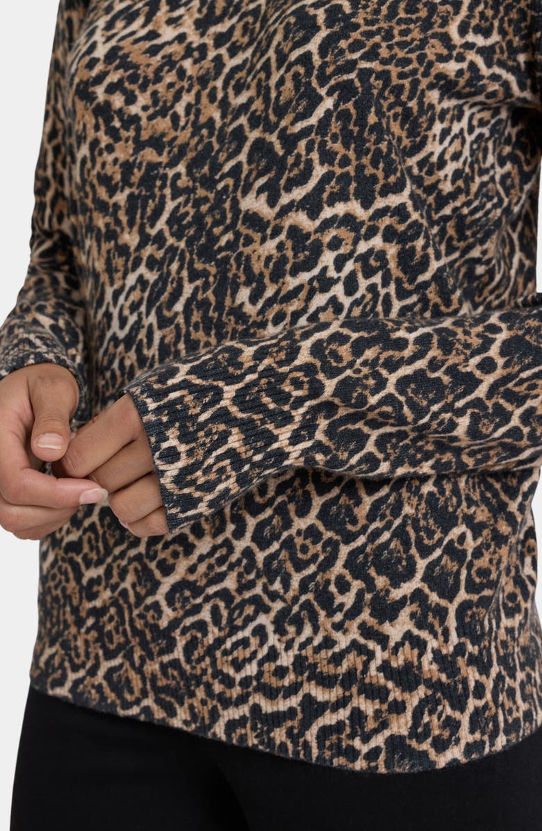 NYDJ Cheetah Sweater, Alternate, color, Onyx Cheetah