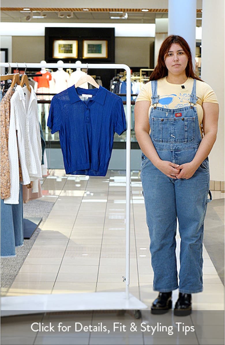 The Ribbed Polo Knit Top, sales video thumbnail