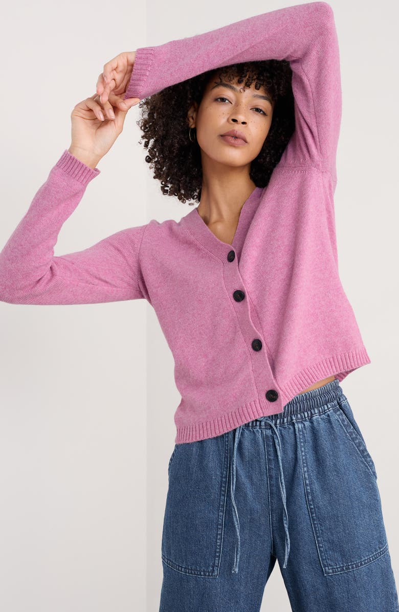 Seasalt Cornwall Kelyn Cardigan, Alternate, color, Knit Melange Orchid