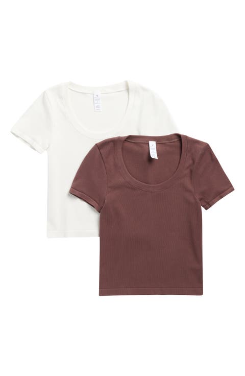 2-Pack Seamless Yummy Ribbed T-Shirts