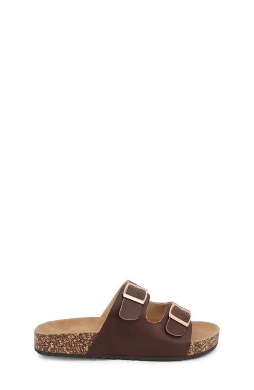 Yoki Kids' Slide Sandal In Brown