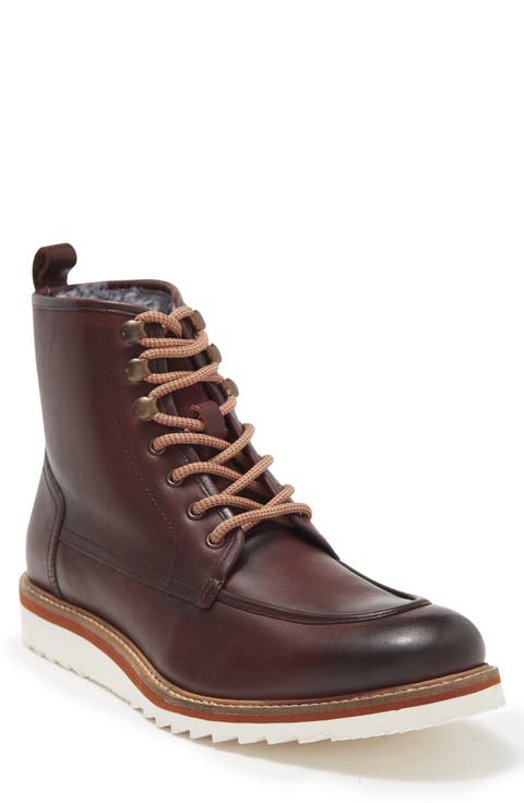 Jimara Leather Faux Fur Lined Boot (Men)
