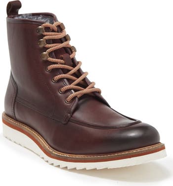 VINTAGE FOUNDRY Jimara Leather Faux Fur Lined Boot (Men 