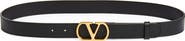 Valentino VLOGO Buckle Signature Leather Belt