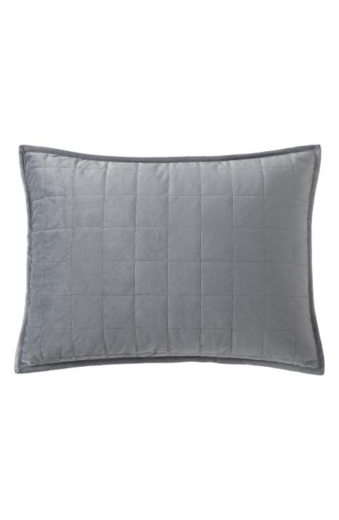 Solid Velvet Quilted Shams