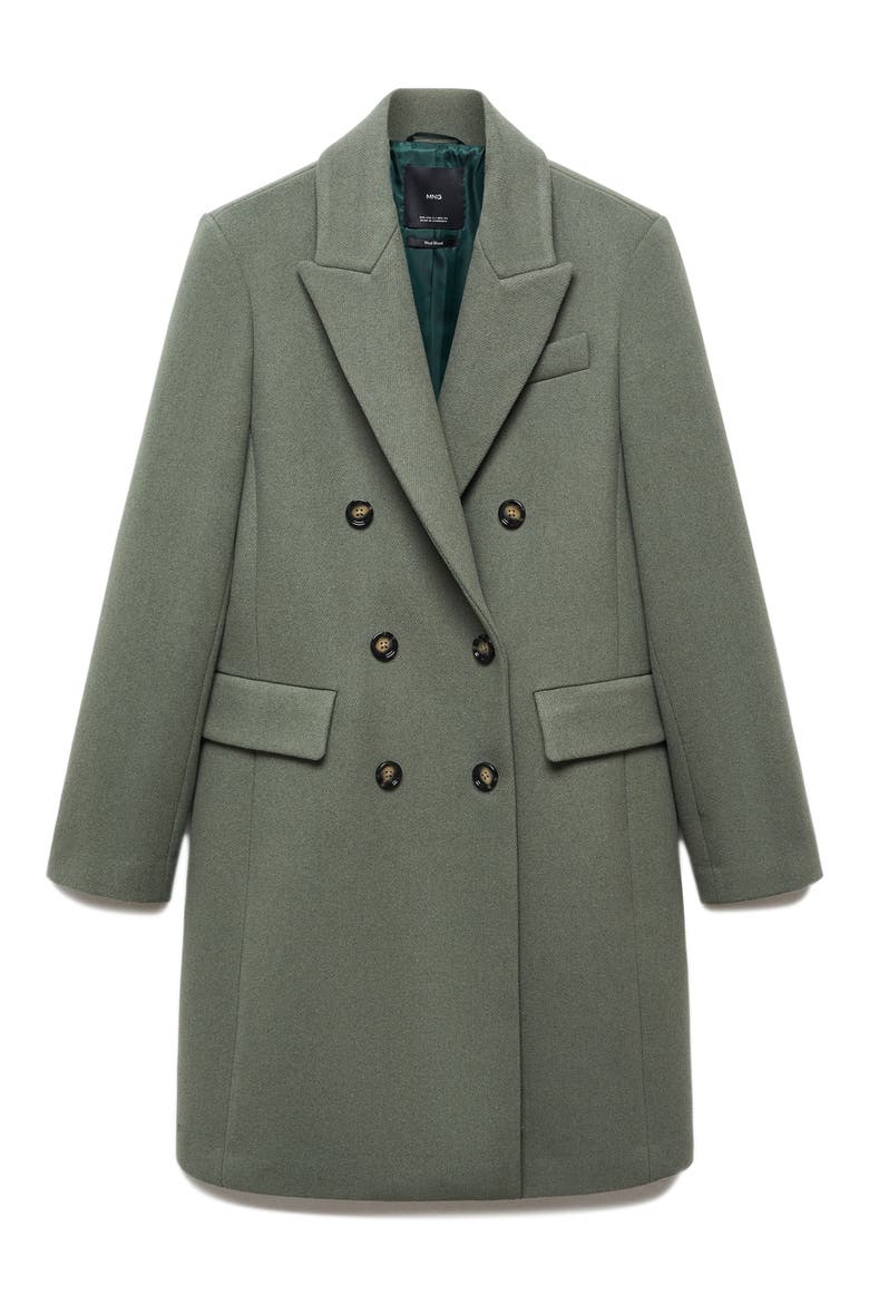 Double Breasted Coat, Alternate, color, KHAKI