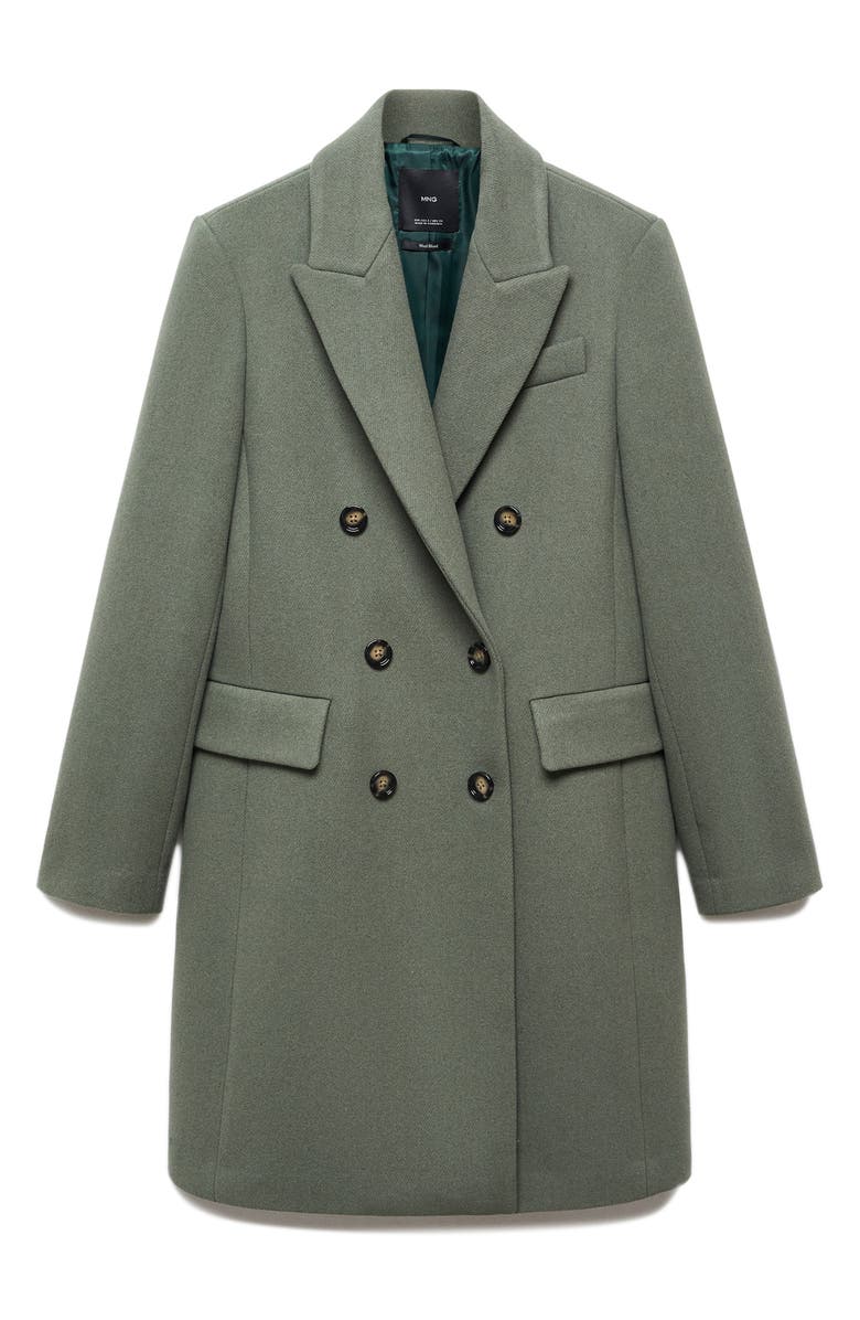 MANGO Double Breasted Coat, Alternate, color, 