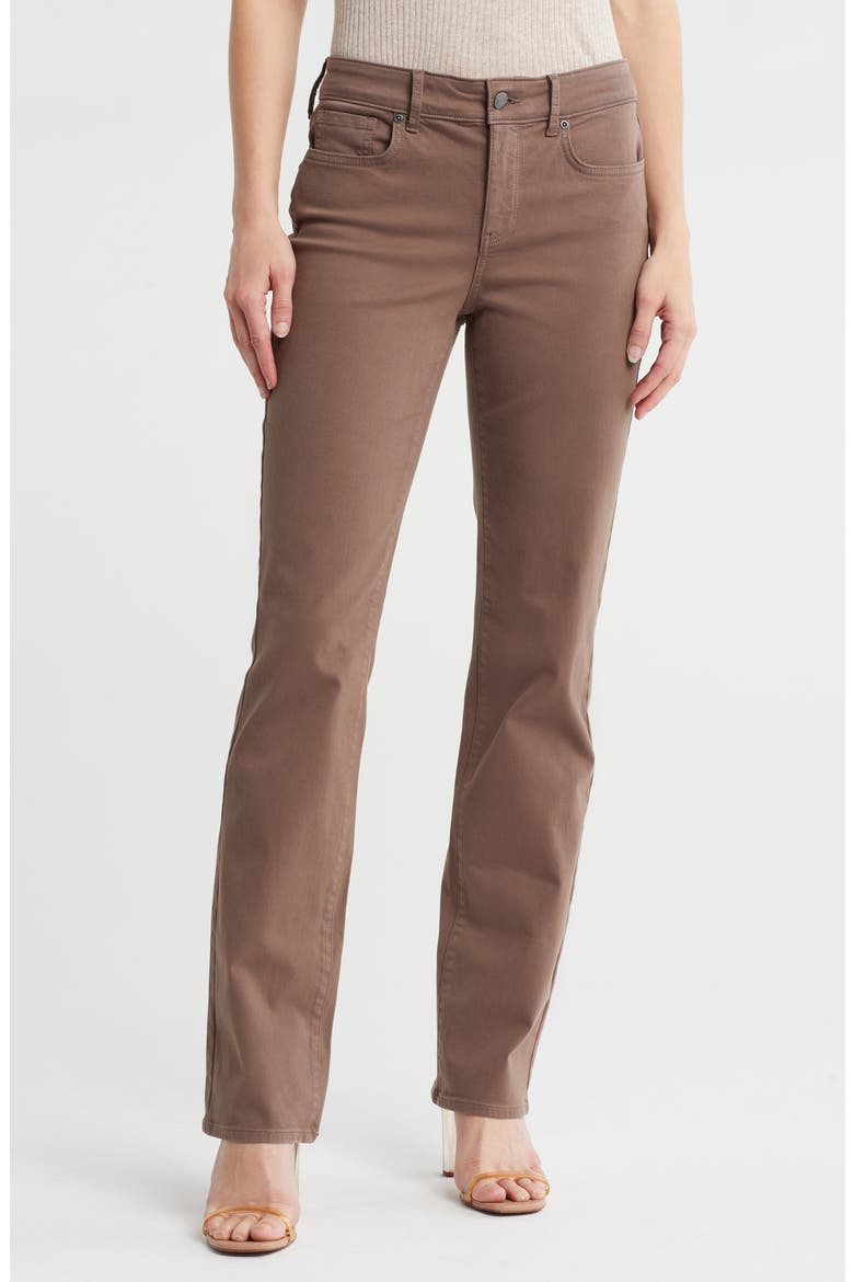 Marilyn Straight Leg Jeans, Main, color, DARK WOOD
