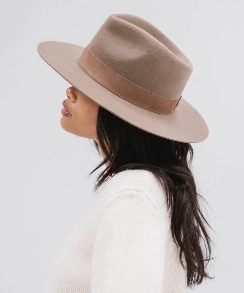Gigi Pip Miller Classic Fedora Hat In Brown