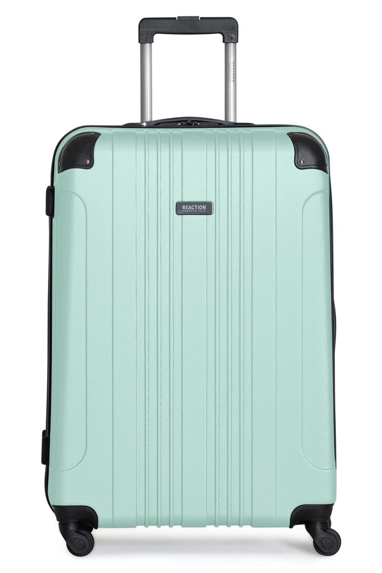 Out of Bounds 28 Inch Checked Suitcase, Main, color, MINT