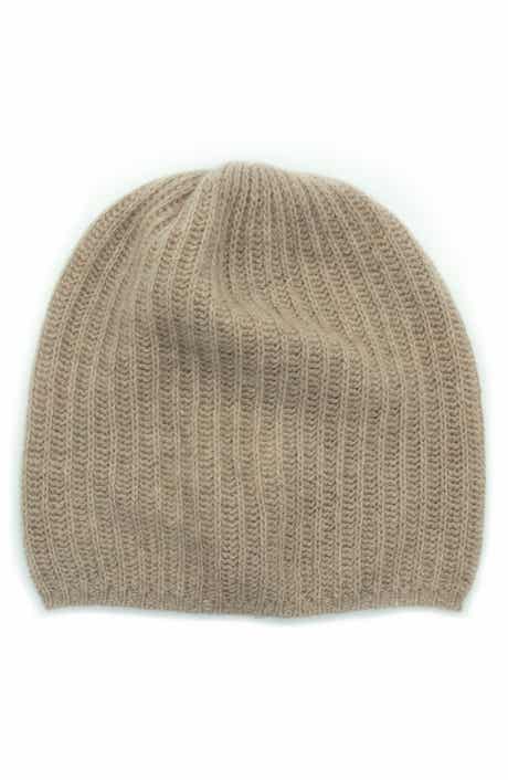 Portolano Rib Knit Cashmere Beanie