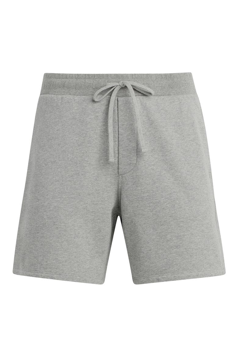 Bespoke Cotton Drawstring Shorts, Alternate, color, HEATHER GREY