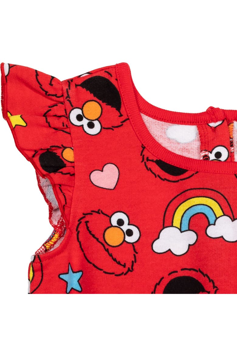 Elmo Sleeveless One Piece Romper, Alternate, color, Elmo Red
