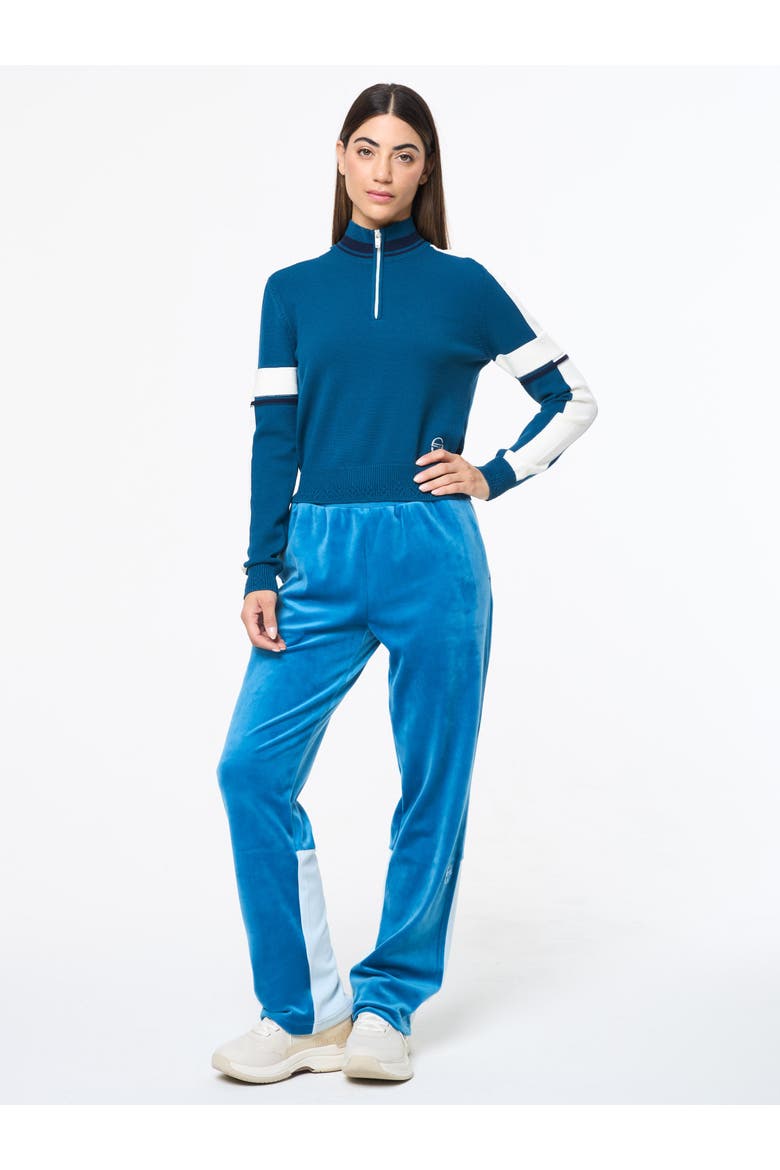 Nota Knit Quarter Zip, Alternate, color, MYKONOS BLUE