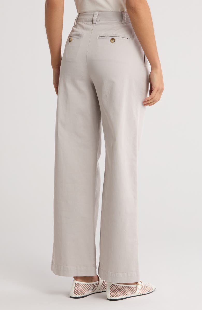 Reiss Astrid Pleated Wide Leg Pants, Alternate, color, Grey