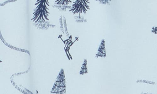 Nordstrom Rack Dreamy Tree Print Flannel Long Sleeve Pajamas In White