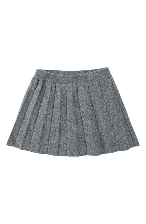 Kids' Pleated Knit Skirt