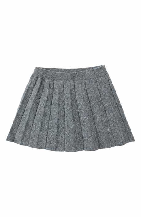 Kids' Pleated Knit Skirt