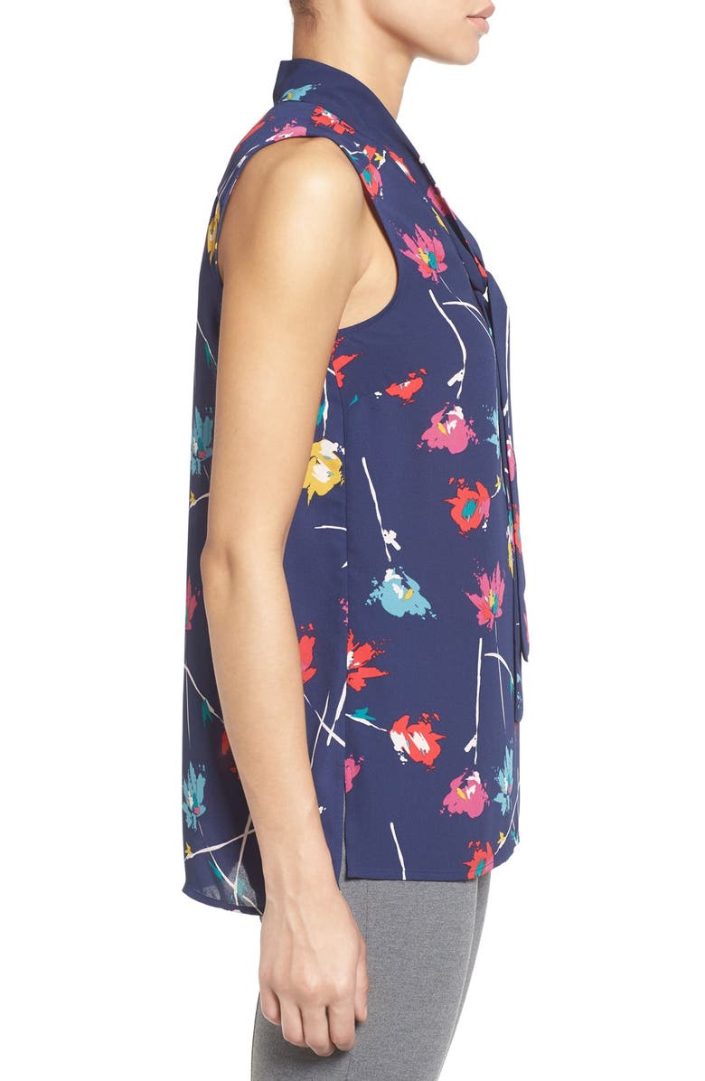 Halogen<sup>®</sup> Sleeveless Tie Neck Blouse, Alternate, color, 