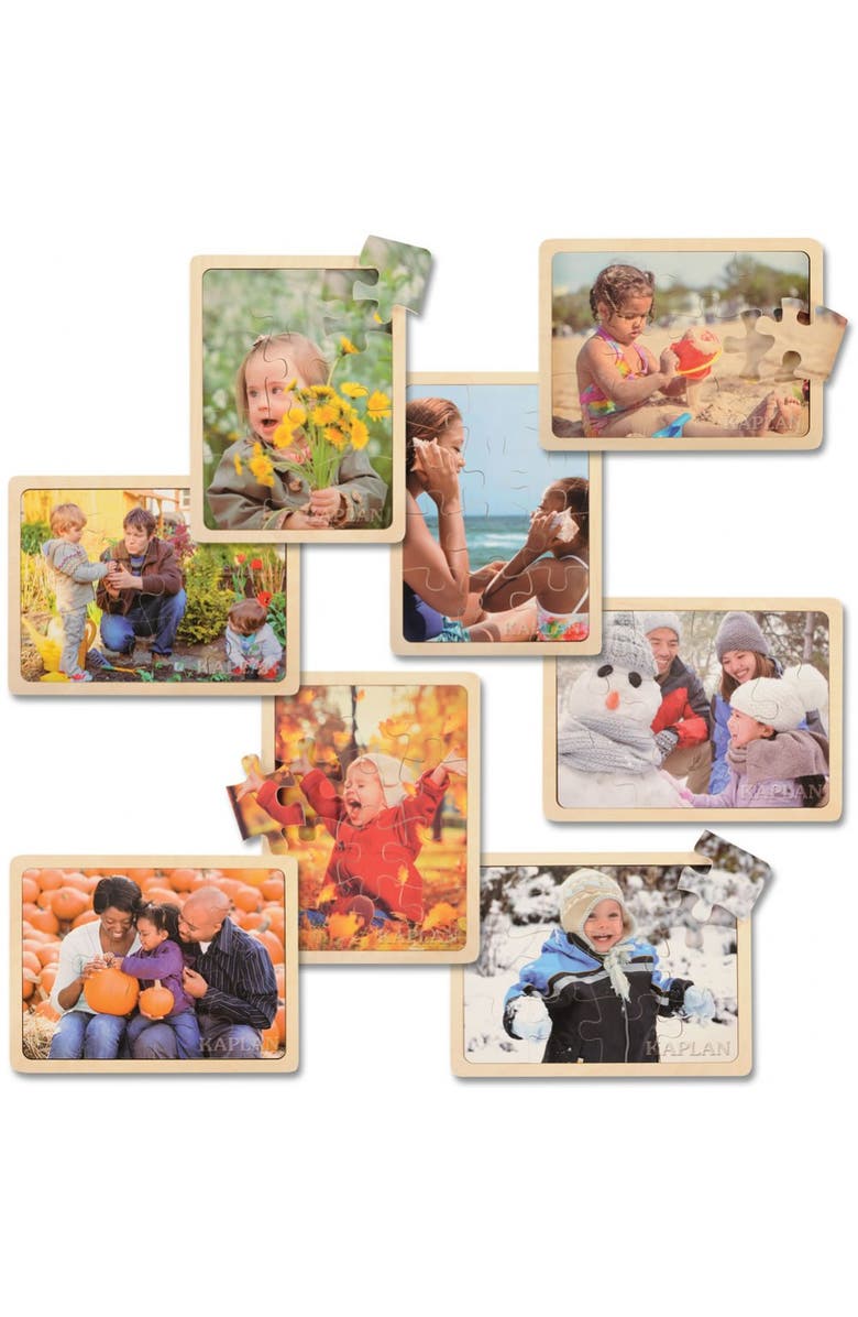 Kaplan Early Learning Company Four Seasons Puzzles - Set of 8, Main, color, Multicolor