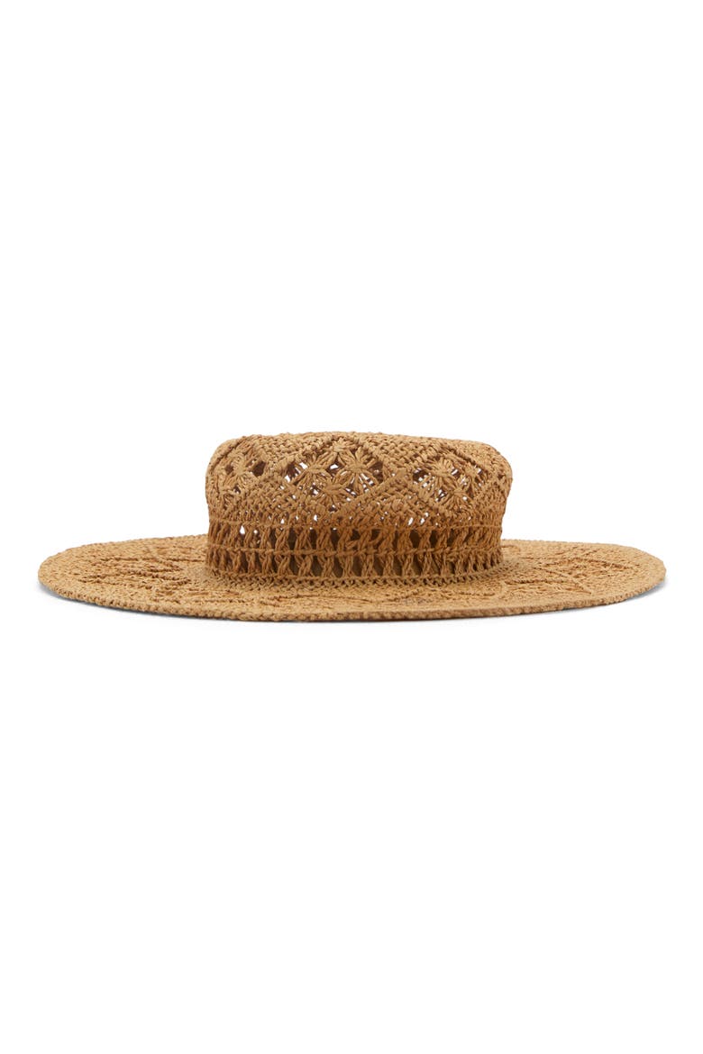 Open Weave Sun Hat, Main, color, ECRU